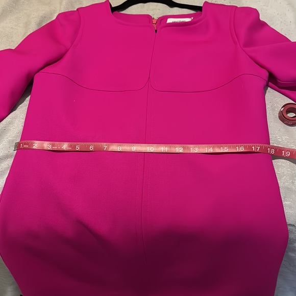 Hot Pink Structured Dress - Picture 6 of 9